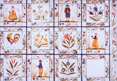 Hand painted French Design Tiles
